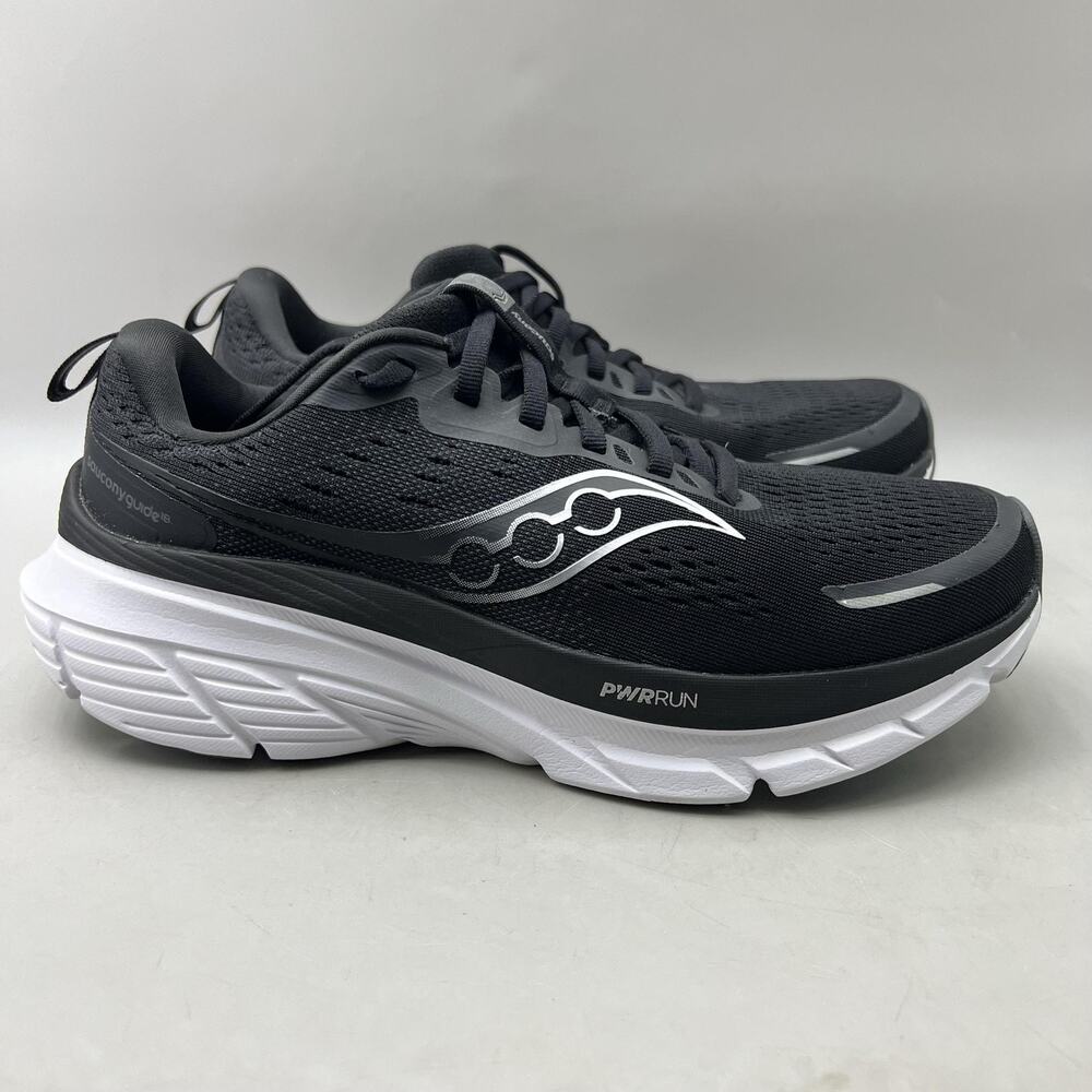 Saucony Guide 18 Running Shoes Women Size 8.5 Black Mesh Comfort Cushion Sneaker